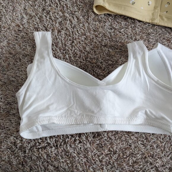 Set of 2 Snap Front Wireless Bras Sz XL - Picture 3 of 6
